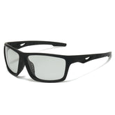 (6 PACK) Wholesale Sunglasses Polarized Outdoor Cycling 2025 - BulkSunglassesWholesale.com - Black Frame Photochromic Black Lens